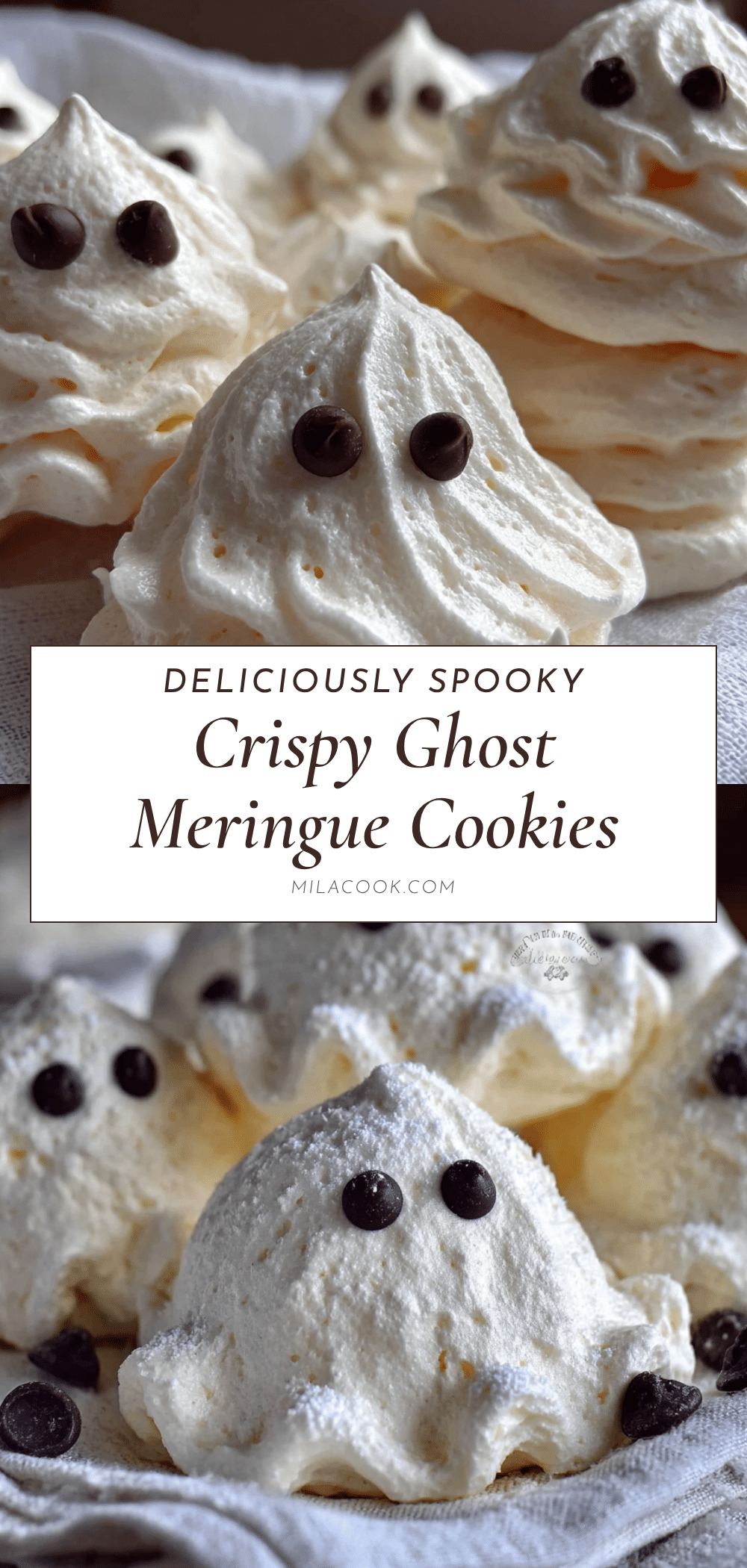 crispy ghost meringue cookies recipe