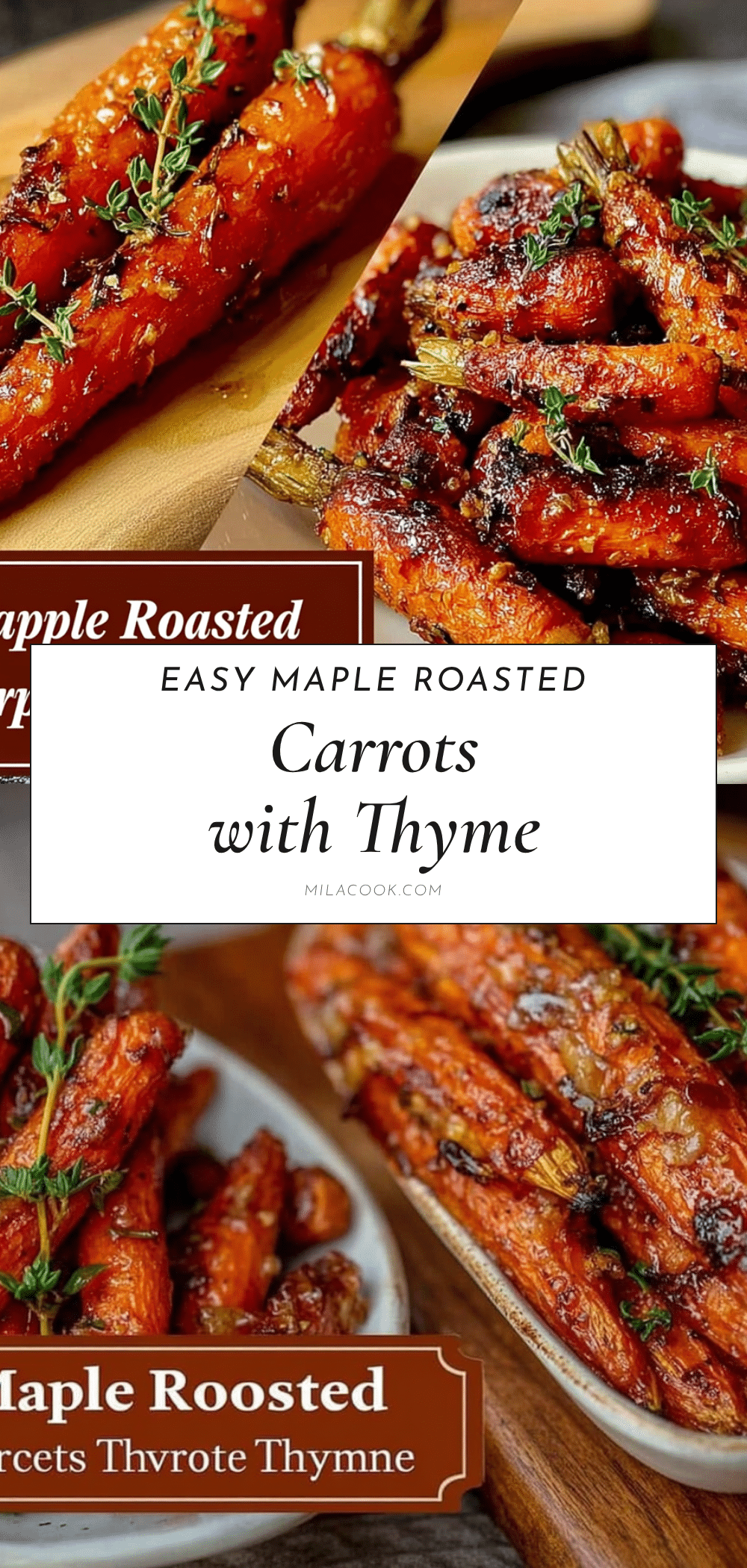 easy maple roasted carrots recipe