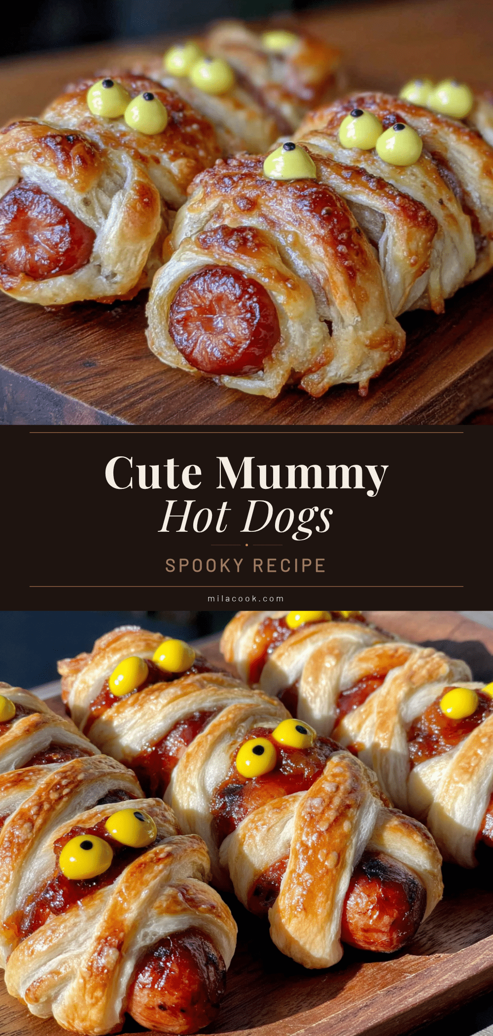 Easy Mummy Hot Dogs recipe