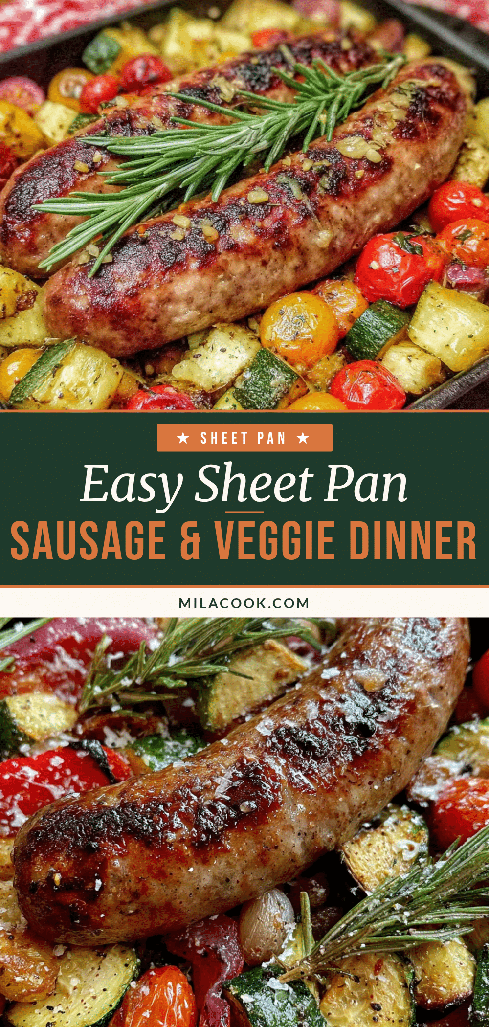 easy sheet pan sausage and veggie dinner recipe