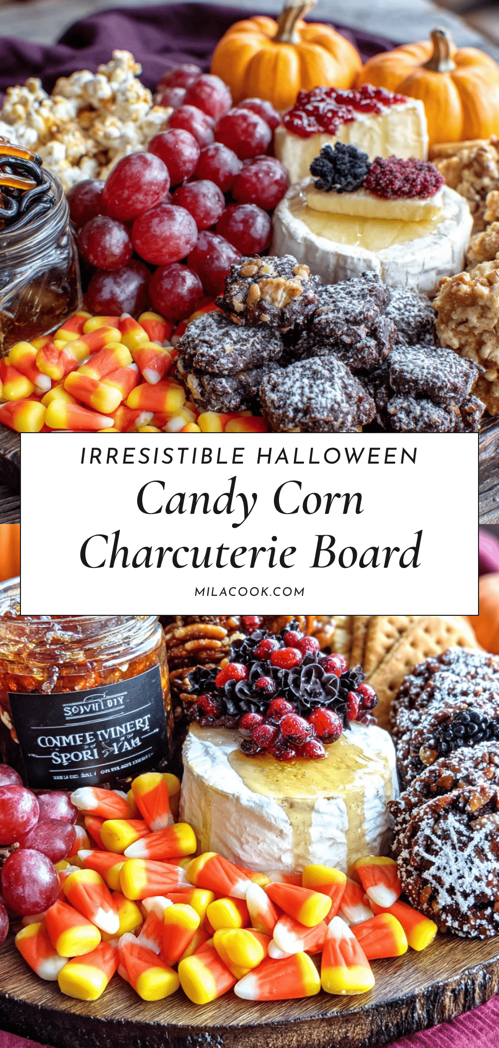 halloween charcuterie board with candy corn recipe
