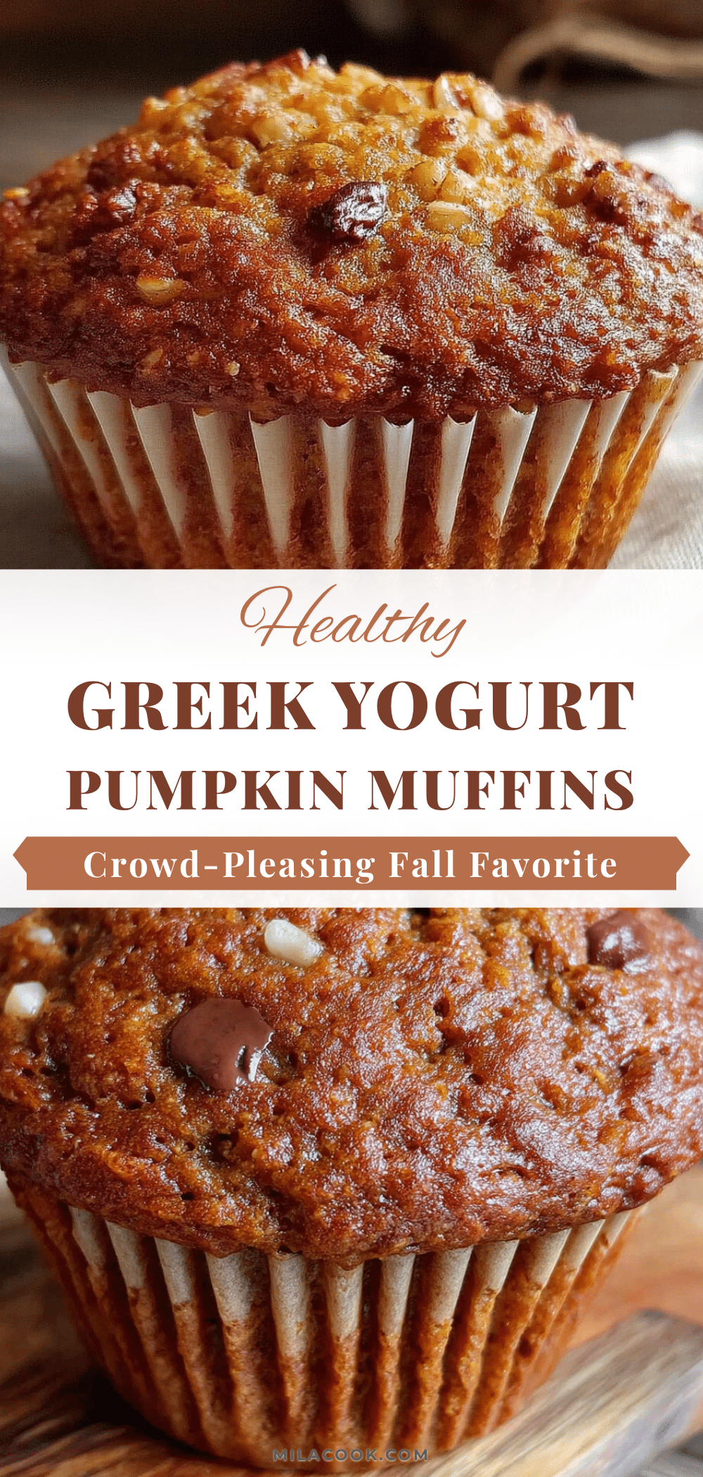 healthy greek yogurt pumpkin muffins recipe