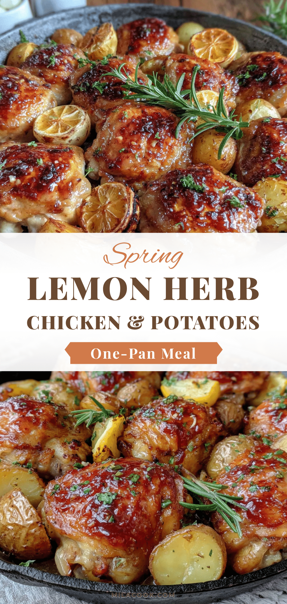 lemon herb chicken and potatoes recipe
