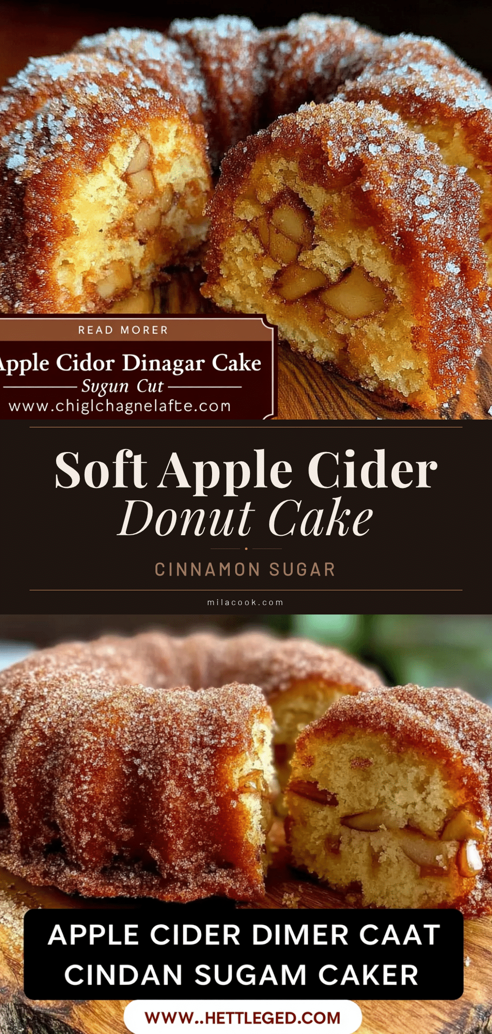 Moist Apple Cider Donut Cake recipe