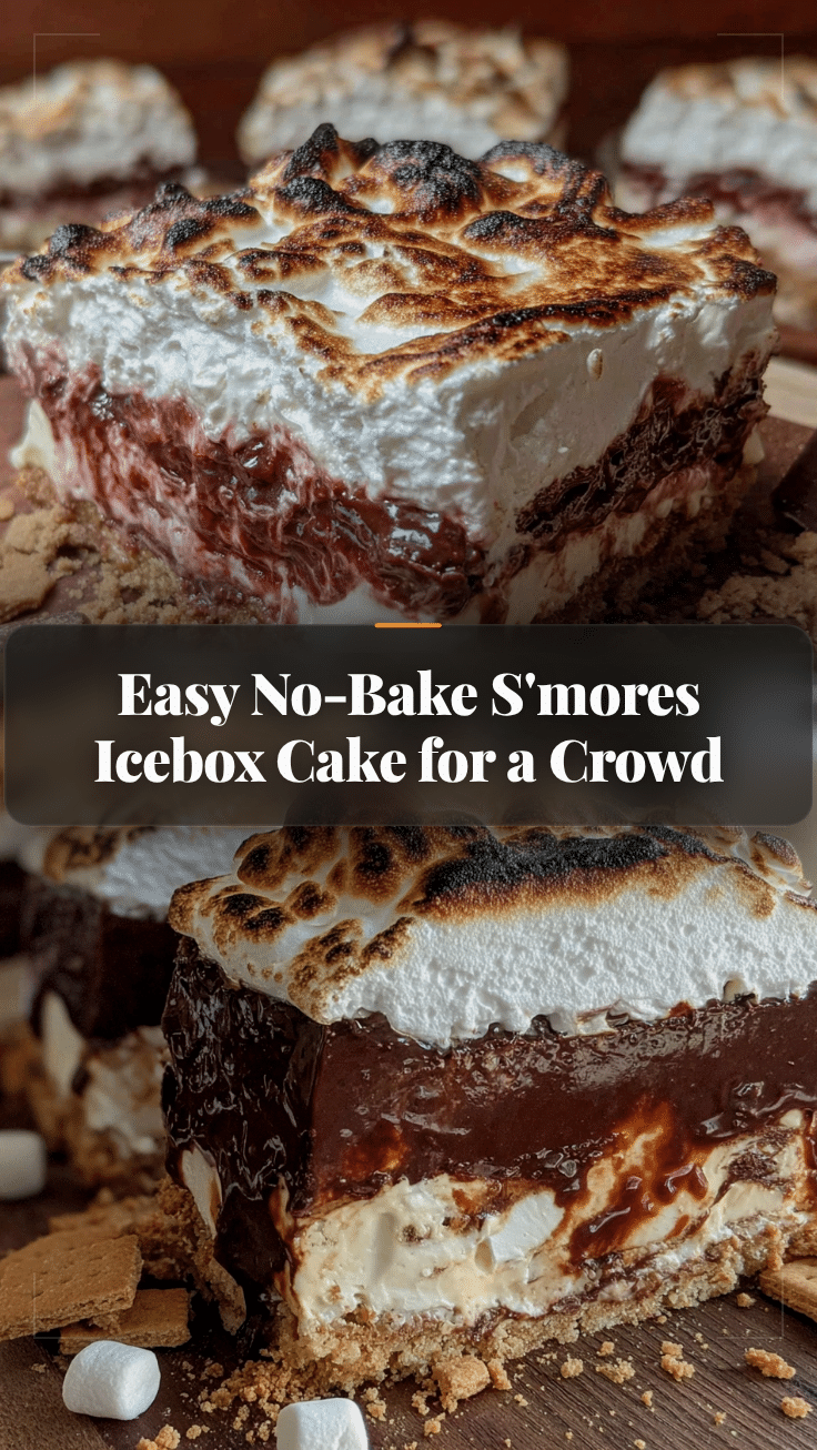 no-bake smores icebox cake recipe