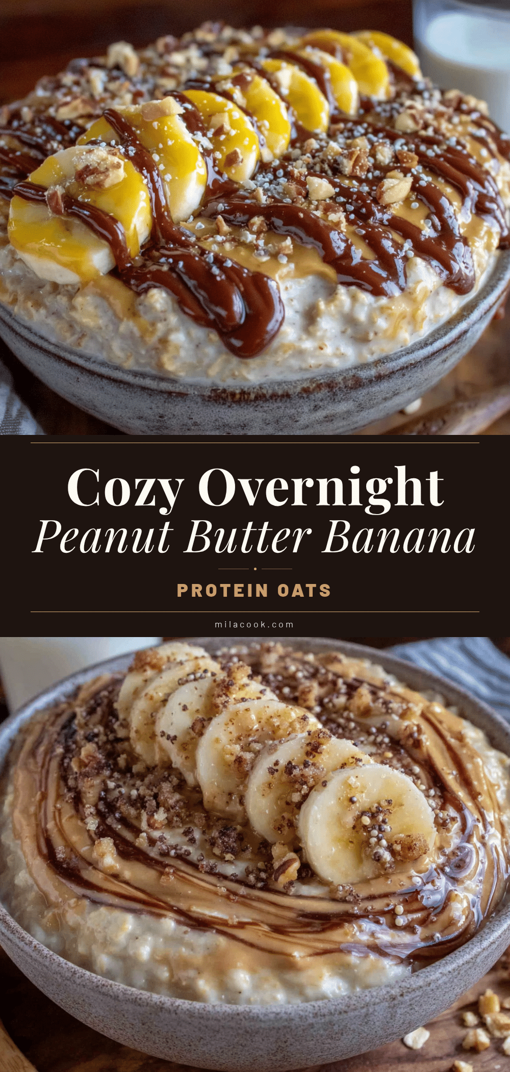 peanut butter banana protein oats recipe