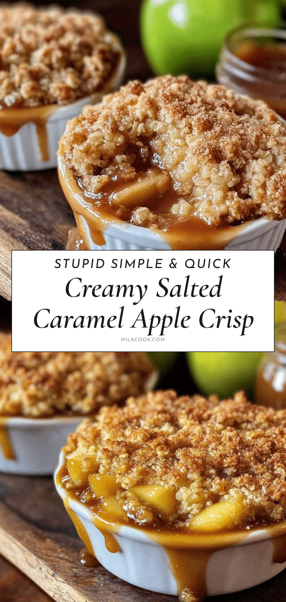 Perfect Salted Caramel Apple Crisp recipe