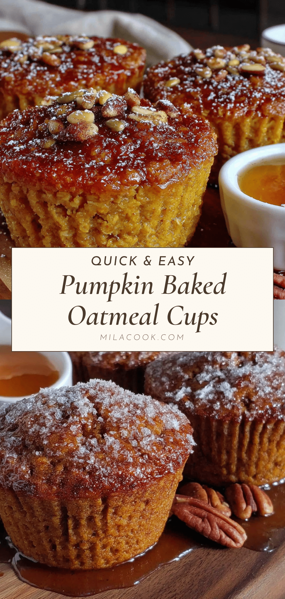 pumpkin baked oatmeal cups recipe