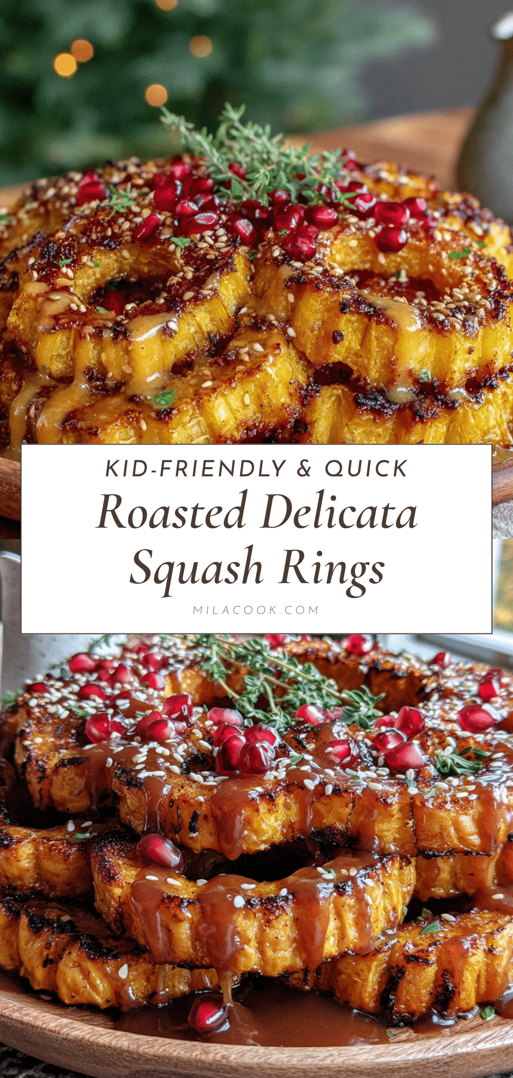 roasted delicata squash rings recipe