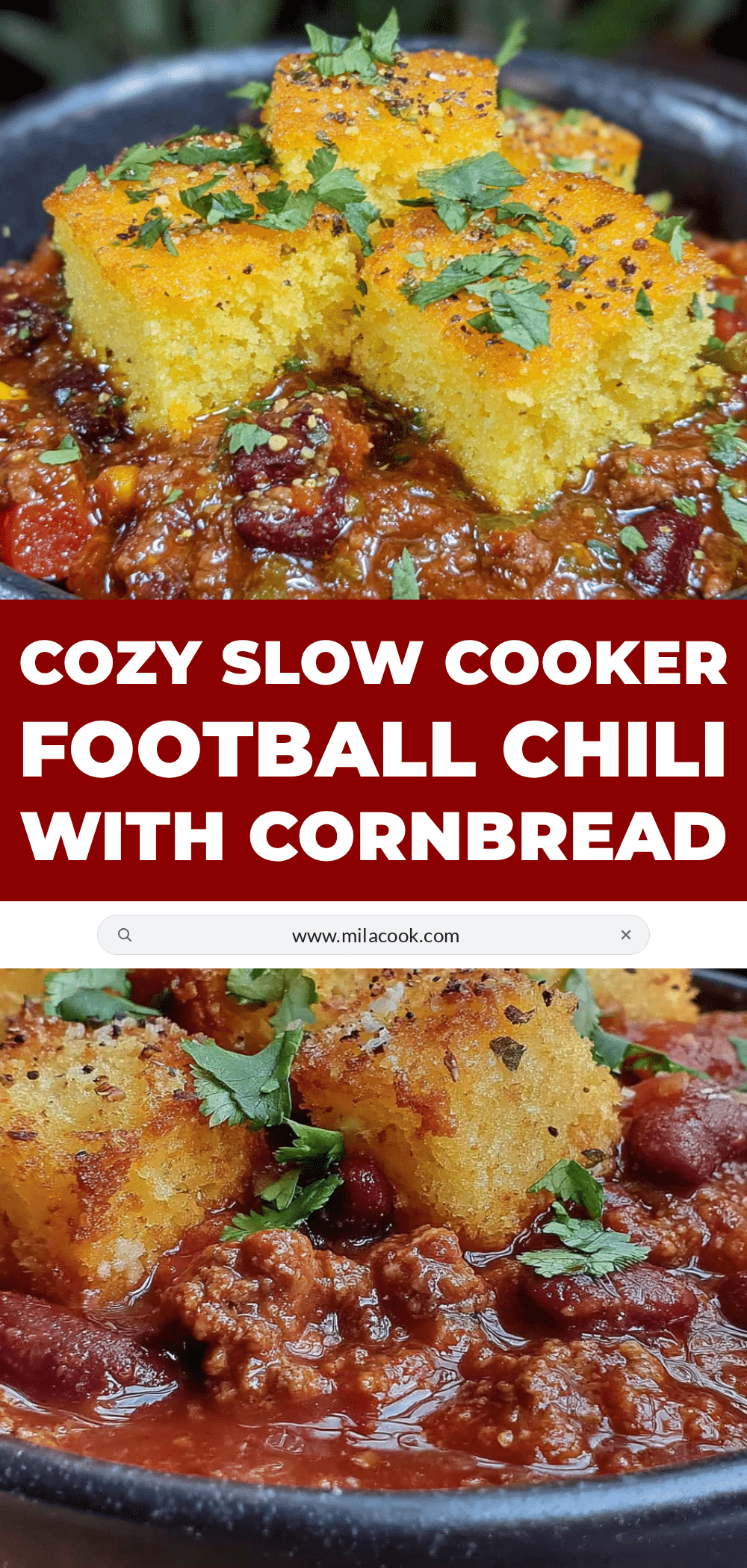 slow cooker football chili recipe