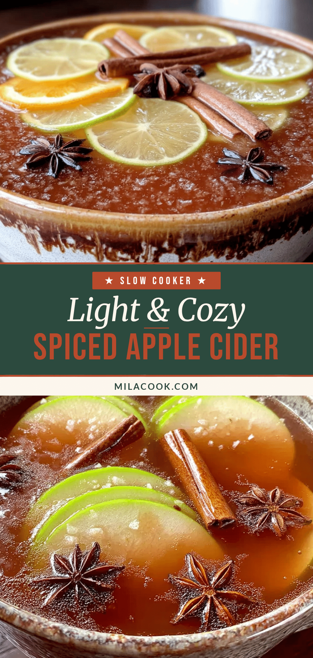 slow cooker spiced apple cider recipe