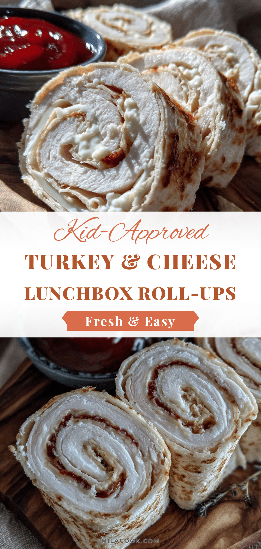 turkey and cheese roll-ups recipe