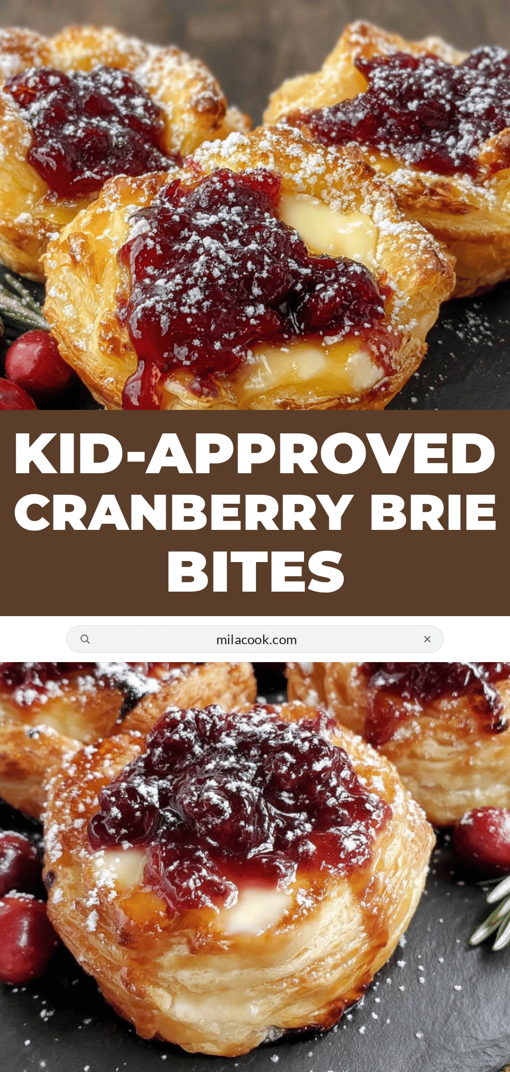 cranberry brie bites recipe